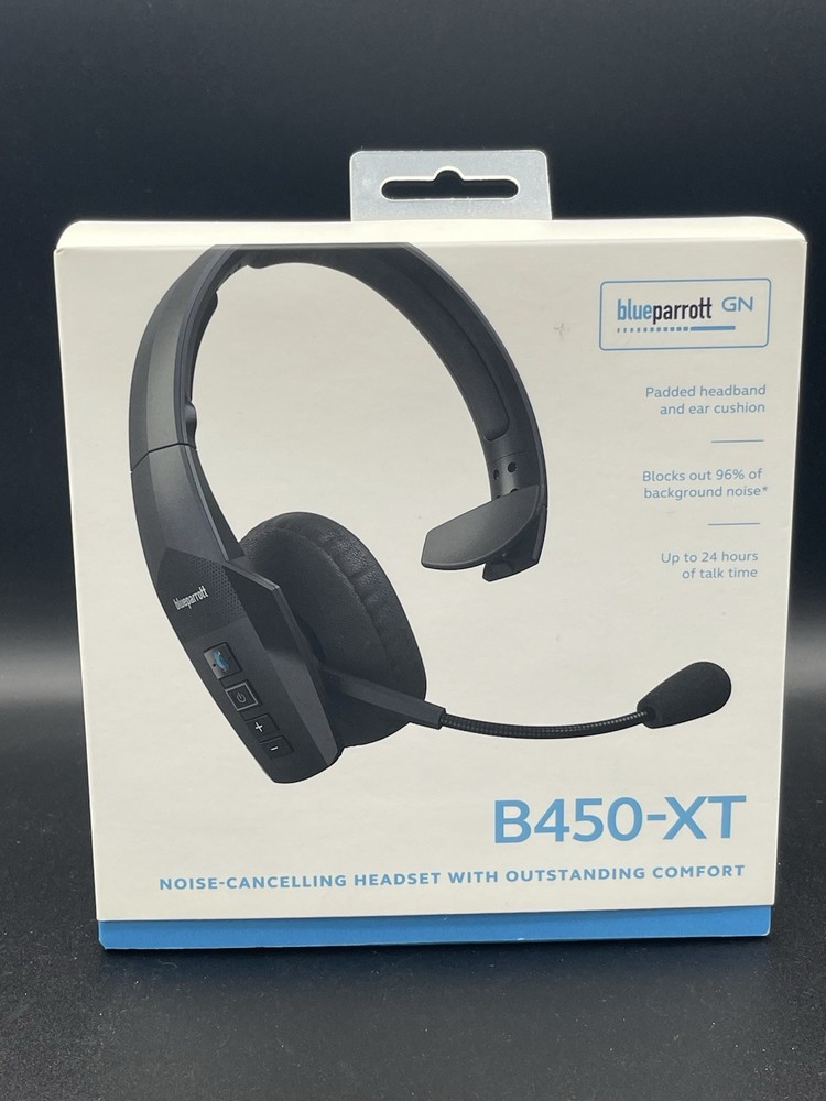 BlueParrott - B450-XT Wireless Bluetooth Mono Headset with 96% Noise-Cancelling