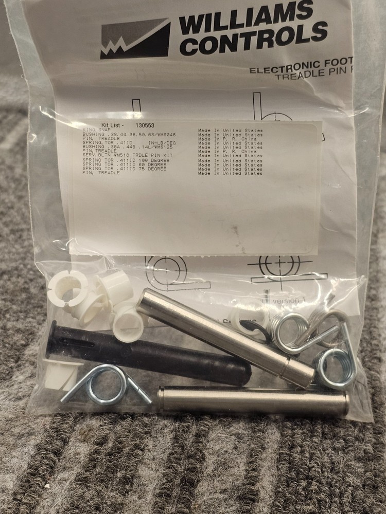 WILLIAMS CONTROLS 130553: Accelerator Throttle Pedal Repair Assembly