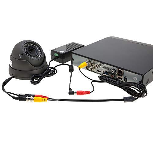 75FT White Premade BNC Video Power Cable/Wire for Security Camera CCTV DVR