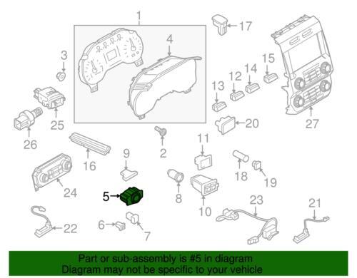Genuine Ford Headlamp Switch FL3Z-11654-CB