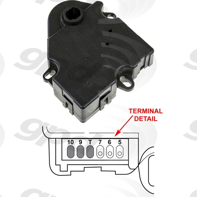 HVAC Recirculation Door Actuator For 1999-2000 GMC C3500