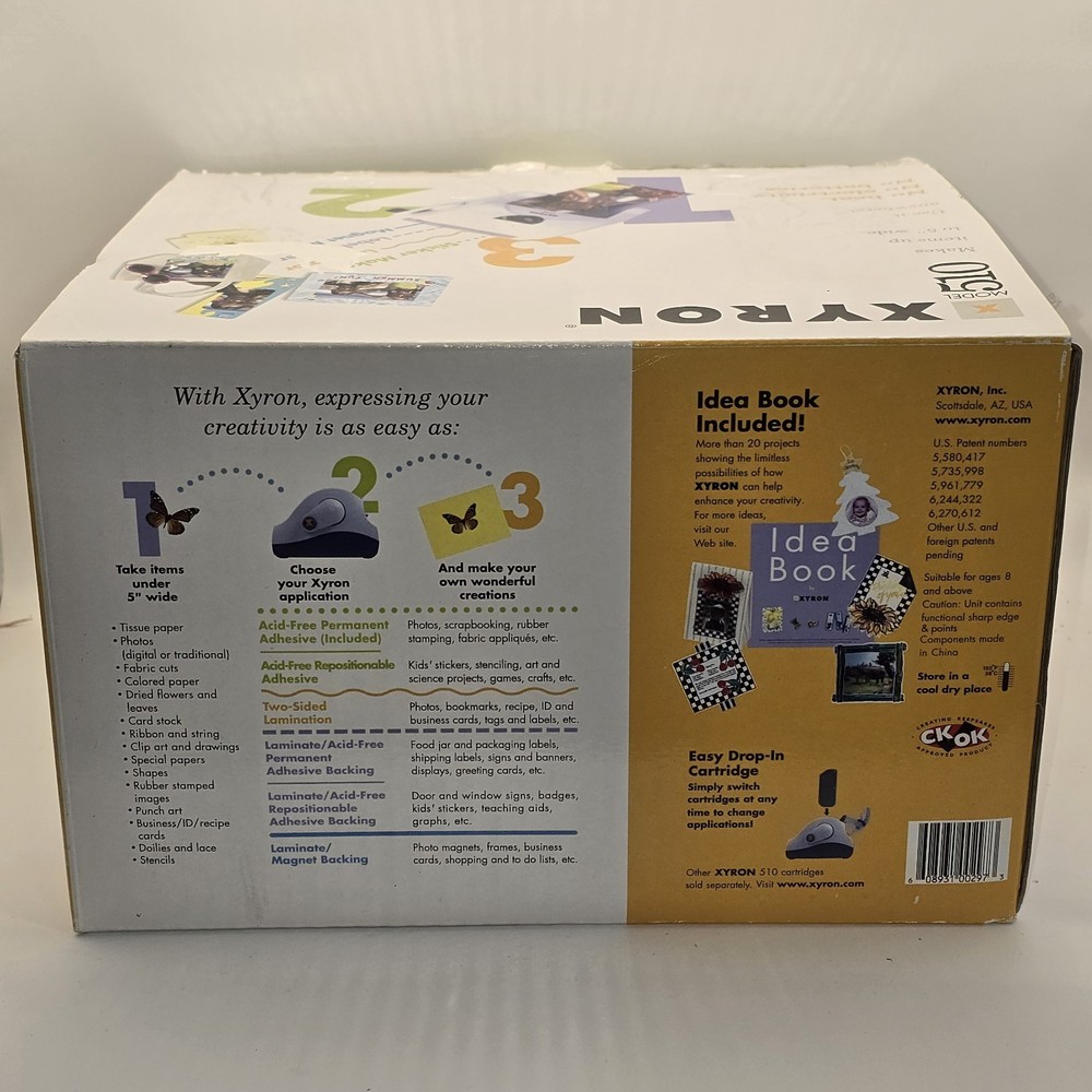 Xyron 510 Sticker, Labels, Magnet Maker Laminating Machine Read