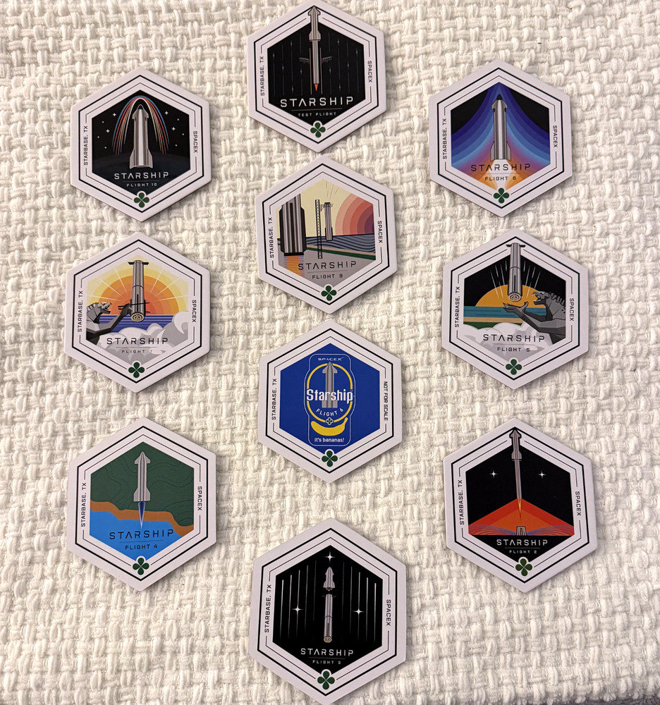 Space X Starship Coasters- Space -NASA-ASTRONAUT