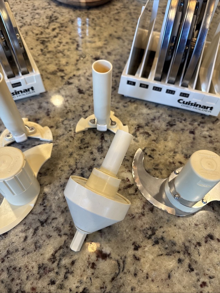 Cuisinart Food Processor DLC-7 Pro Stem Adapter, Disc Blades, Accessory Bundle