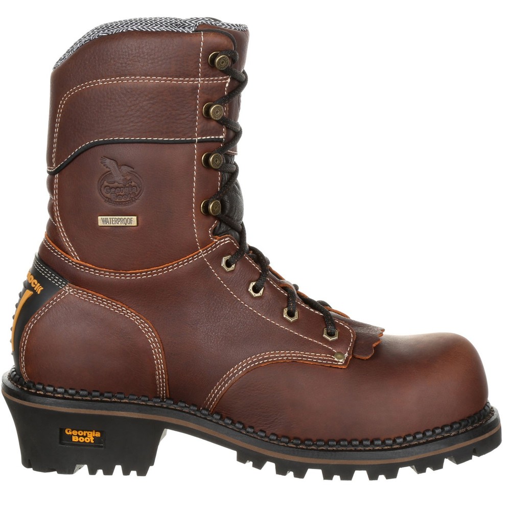 Georgia Boot AMP LT Logger Composite Toe Waterproof Work Boot GB00236 - Durable