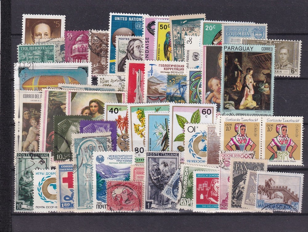 World Mix selection of various used stamps SA89