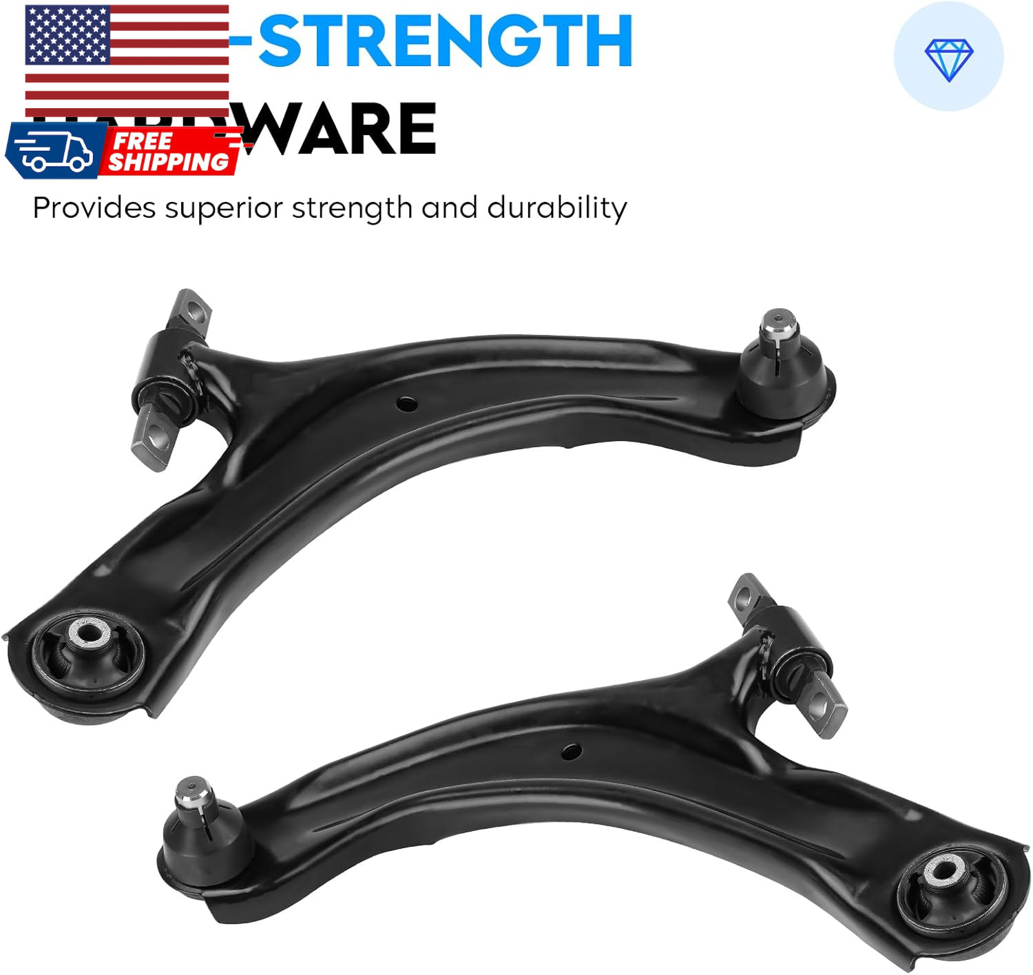 Front Lower Control Arm + End Link for Nissan Rogue 2008-2013 & Select 2014-2015