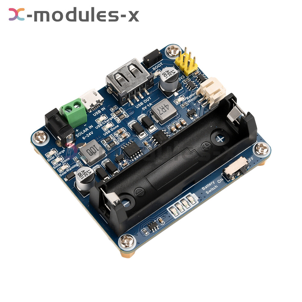 Power Manager Module for 6V~24V Solar Panel Support MPPT USB Battery Charging