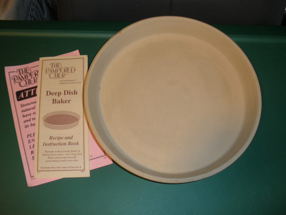 Pampered Chef Deep Dish Baker Pan 1.75"x11" Round EUC No Box