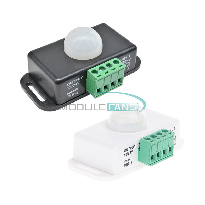 DC 12V-24V 8A/6A Automatic Adjustable Infrared PIR Motion Sensor Switch Module