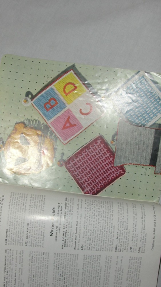 COATS & CLARK CRAFT BOOK " #312 "POT HOLDERS"