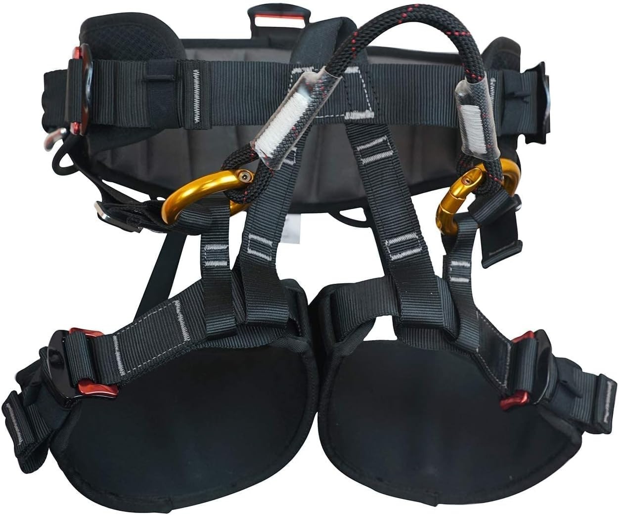 Climbing Half Body Harness Rope Arborist Saddle Tree Bridge Caving Rescue CE