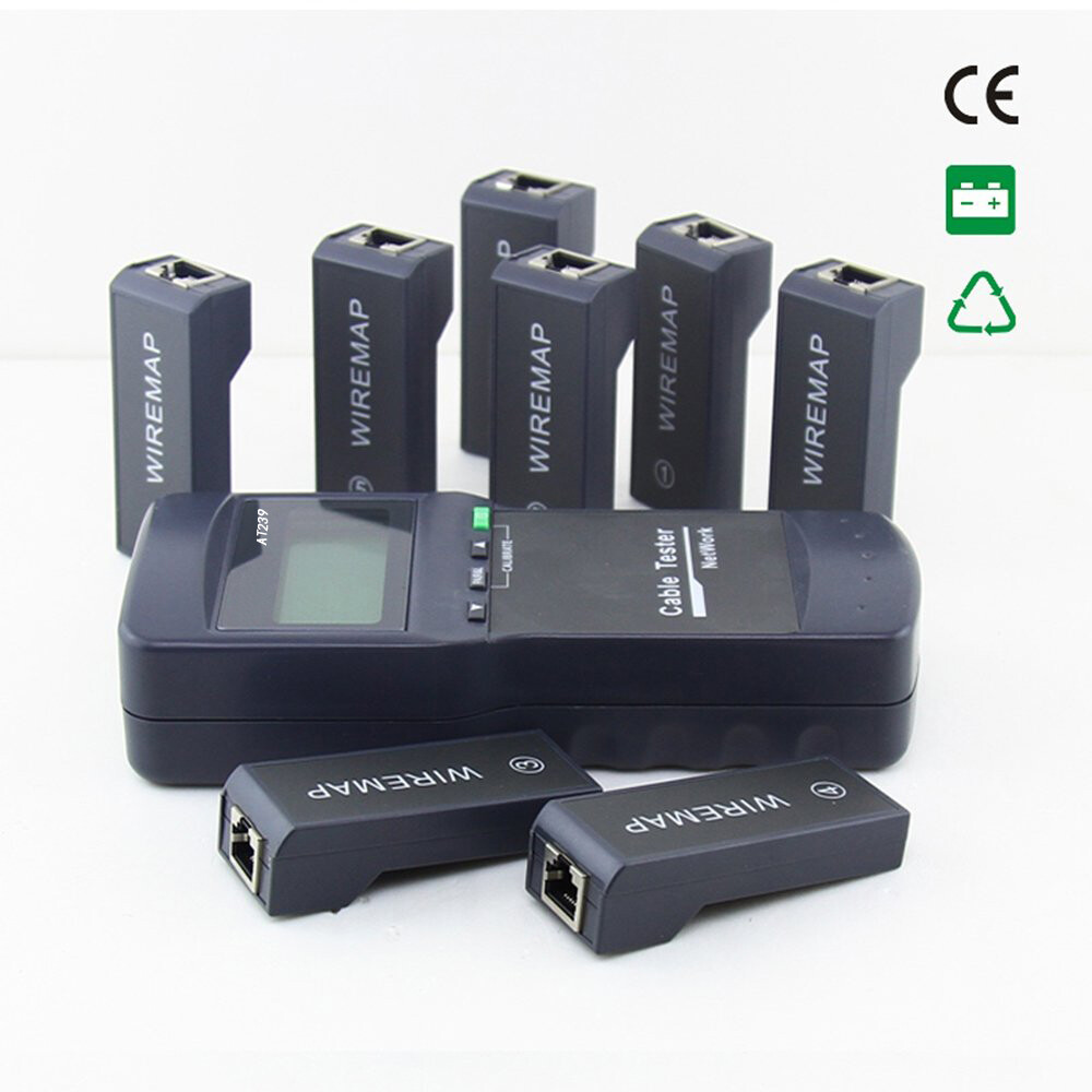 Network Cable Tester RJ45 LAN Phone Length Cable Tester Meter