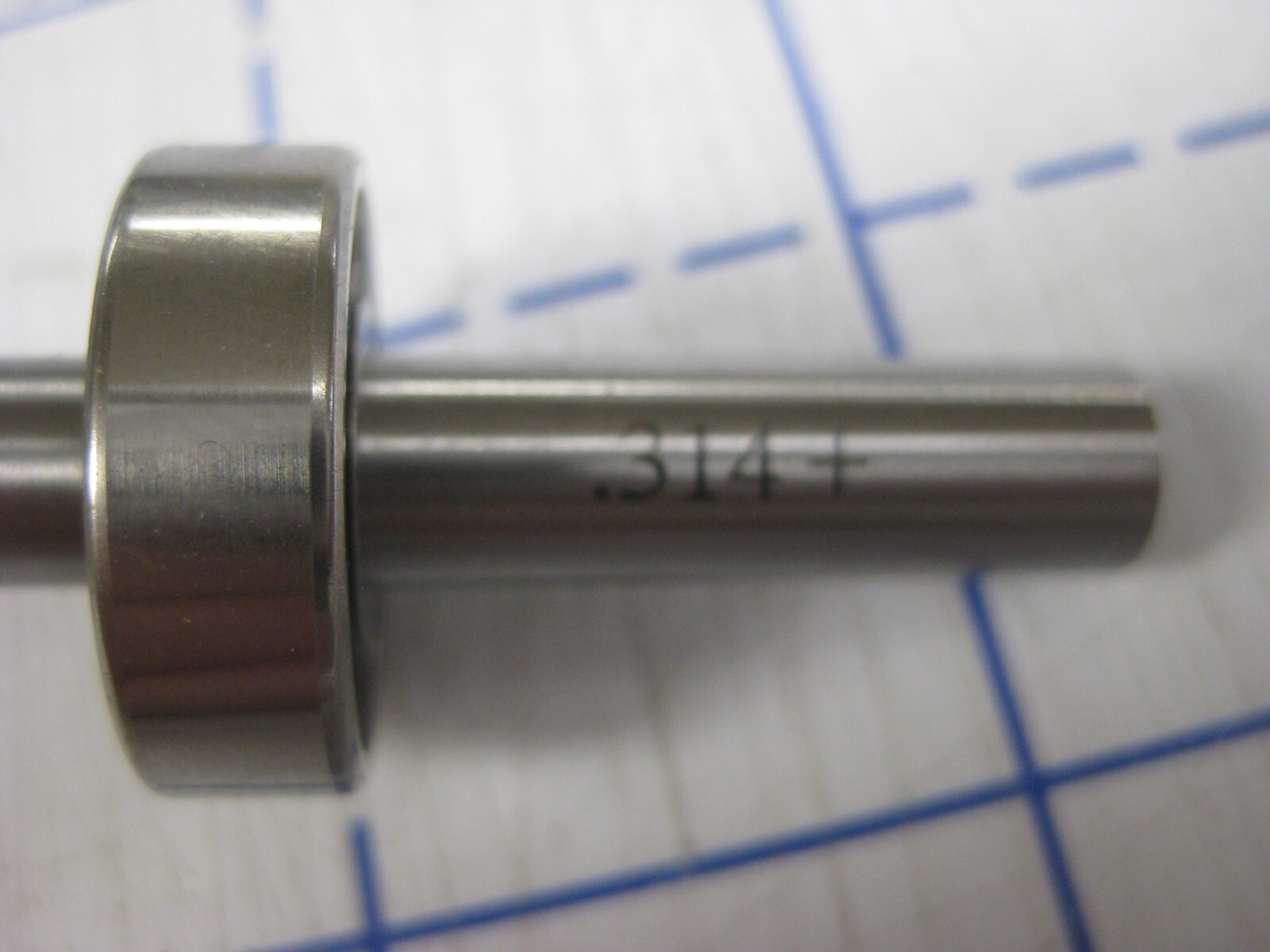 NMB 608SSD21 single row ball bearing. Made in Thailand ID is .314", see pics