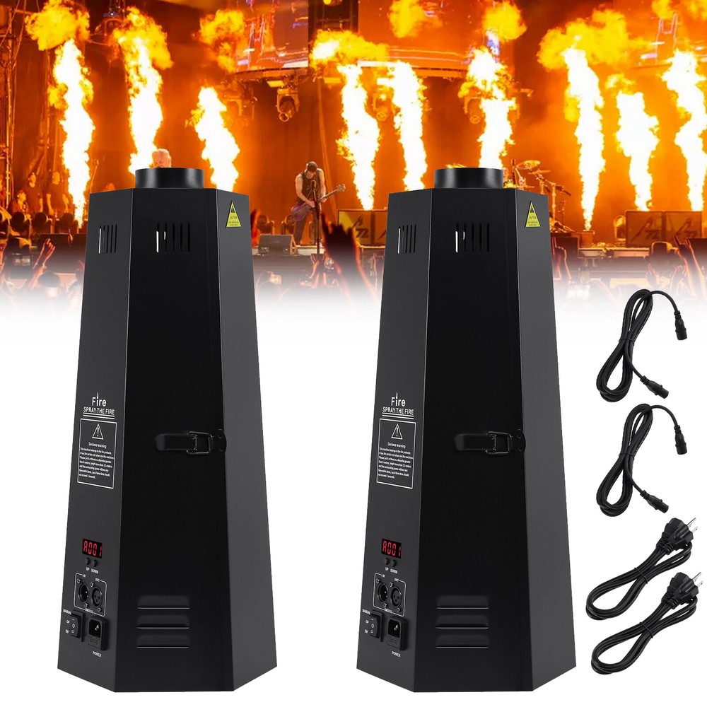 2pcs 200W DMX Fire Thrower Projector Disco Show Flame Effect Machine DJ Stage