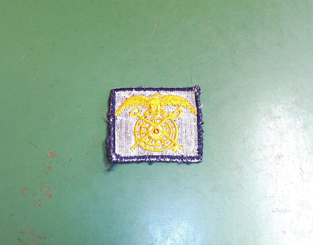 US Army Quartermaster Blue & Gold Sew On Uniform Patch