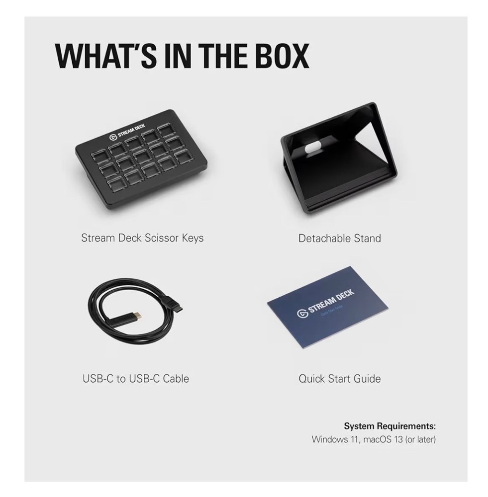 Stream Deck Scissor Keys—Workflow Controller Windows 10, macOS 13 or Later