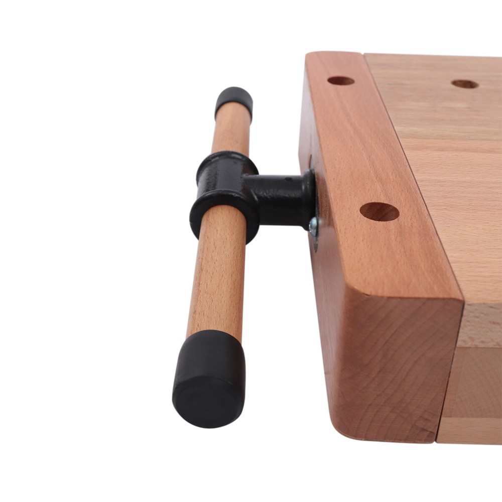 Woodworking Bench Vise with Quick Release, Durable Beech Wood Design