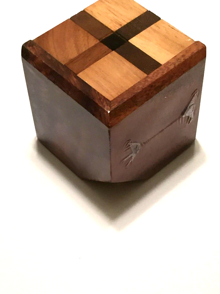 Wooden Brain Teaser mind challenging Puzzles Toys Hobby Creativity- Devils Cube