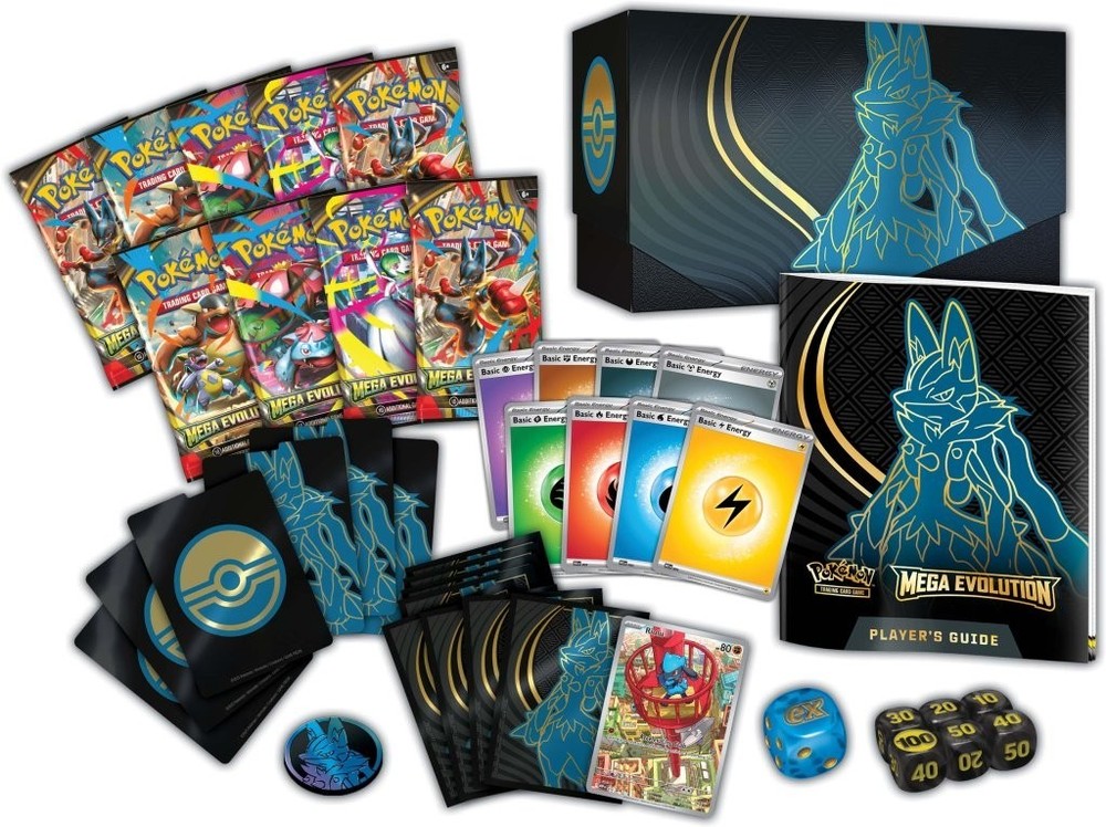 Mega Evolution Pokemon TCG Sealed Elite Trainer Box - Lucario