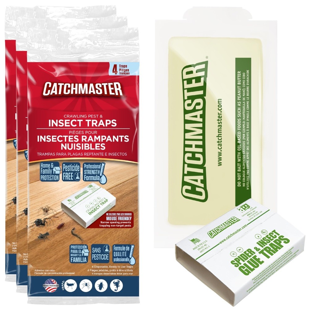 Catchmaster Crawling Pest & Insect Glue Traps 12-Count