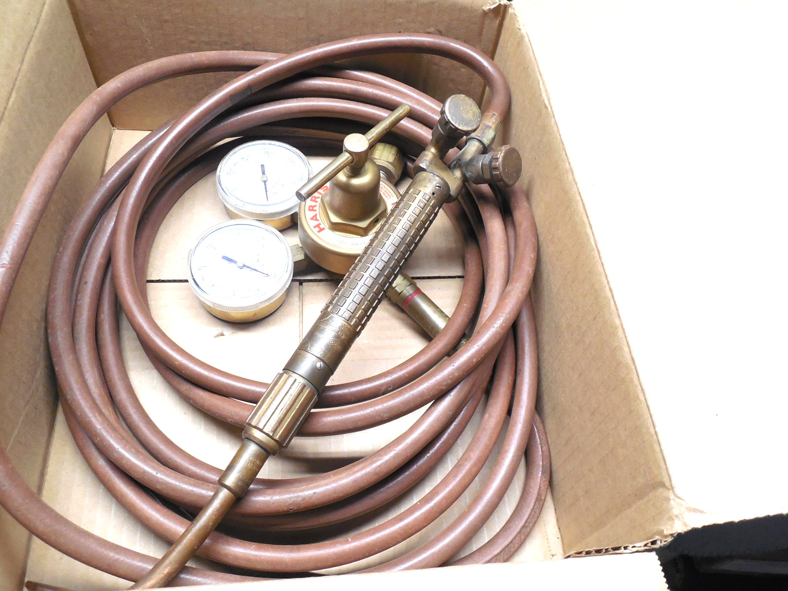 Gas Welding AirCo 80 Torch Harris 425-125A Regulator and 25' Hose Untested