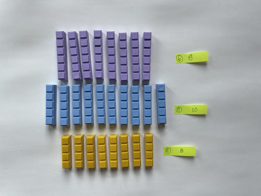 Math U See Demme Learning Manipulatives Integer Block Kit - 124 Pieces 1-10, 100