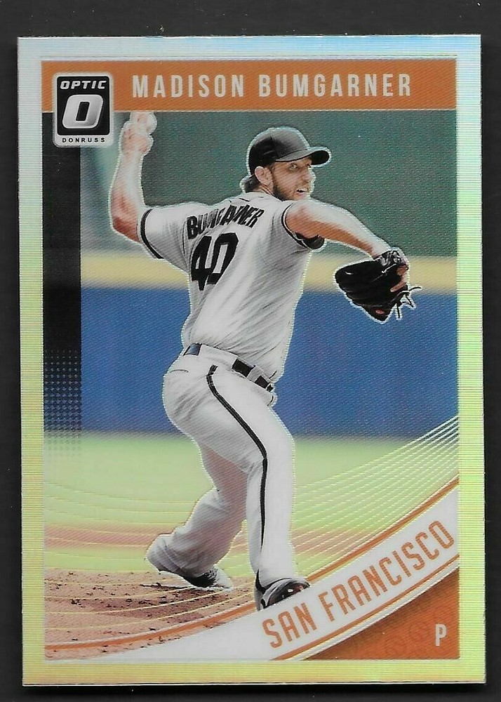 !!!     MADISON BUMGARNER  OPTIC  SILVER REFRACTOR  BASEBALL CARD $$