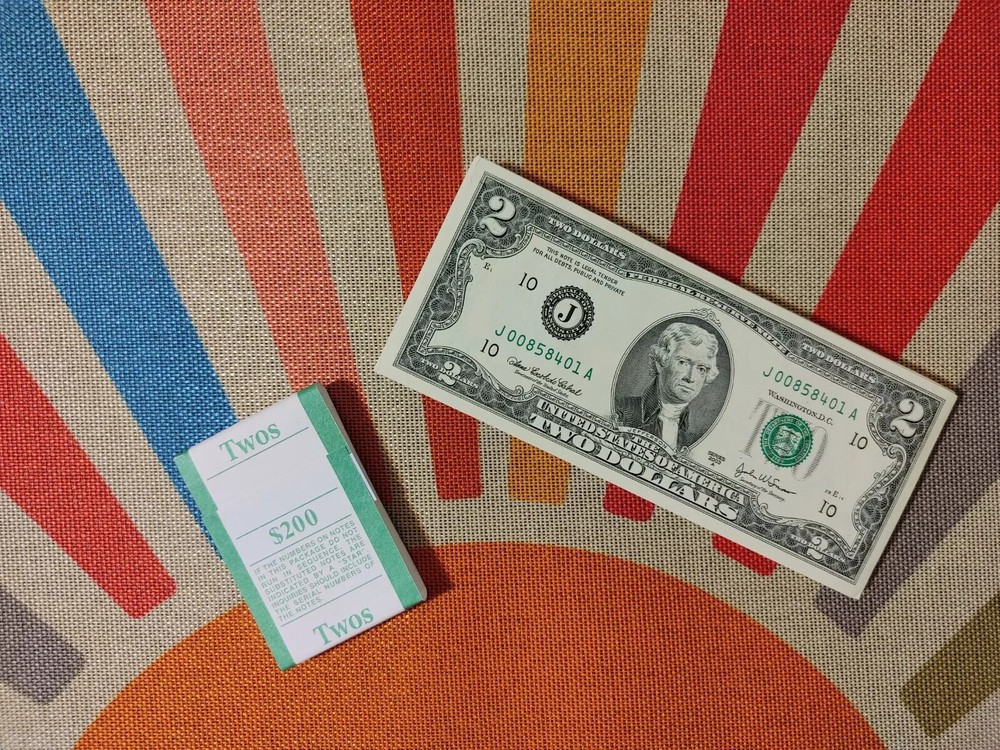 2003 A - $2 Two Dollar Bill - Uncirculated from BEP Pack