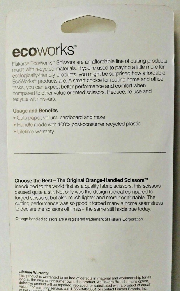 Fiskars 01-005086J 8" Recycled Scissors 2-Pack
