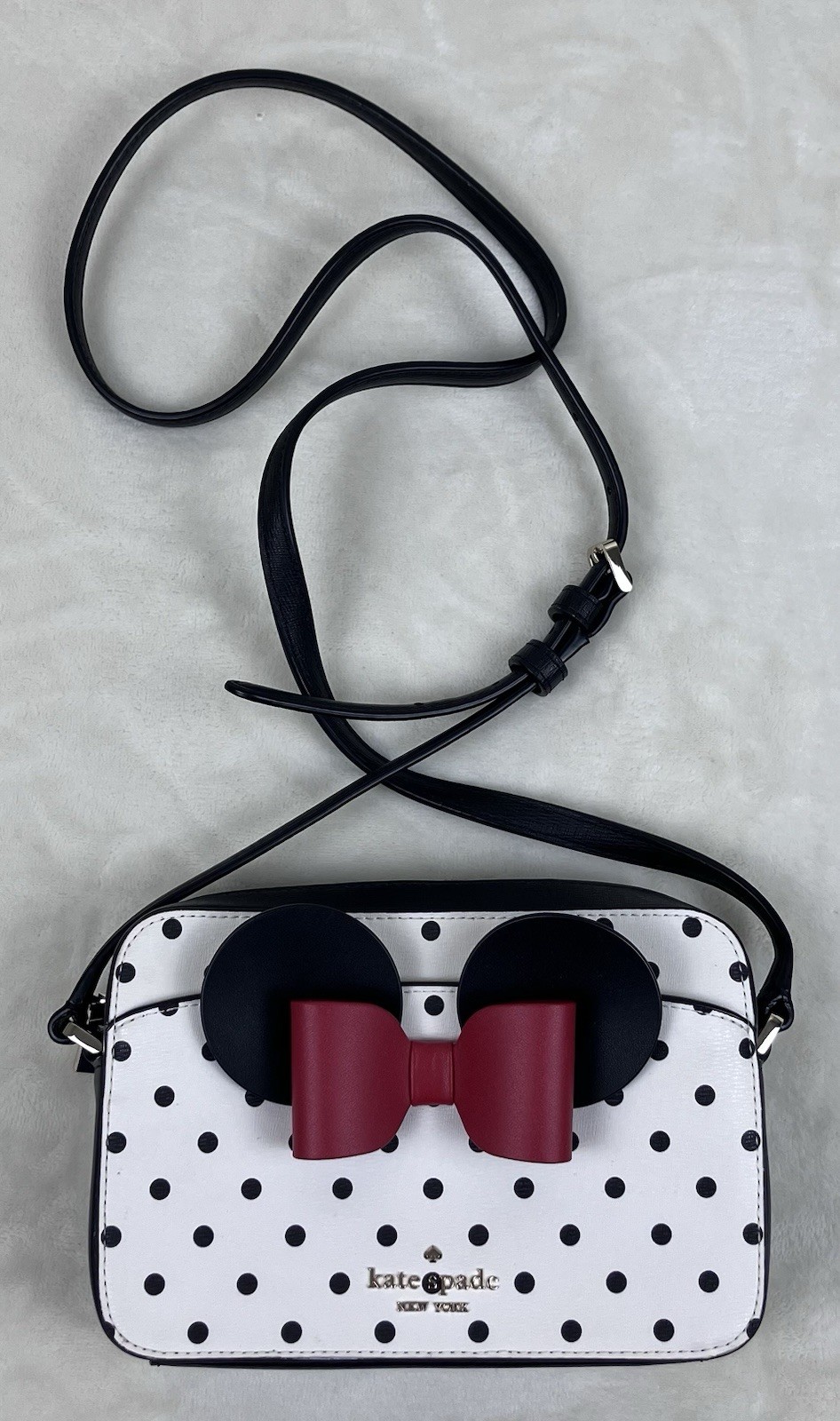 Kate Spade x Disney Minnie Mouse Polka Dot Crossbody Bag Purse Bow
