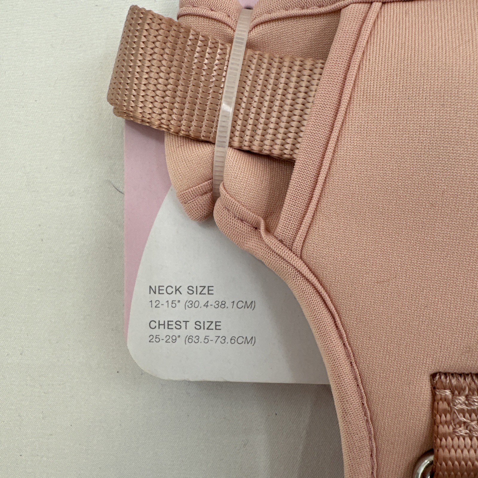 Doghaus Dog Harness LARGE (33-55lb) Salmon Pink Neoprene Mesh Adjustable Durable