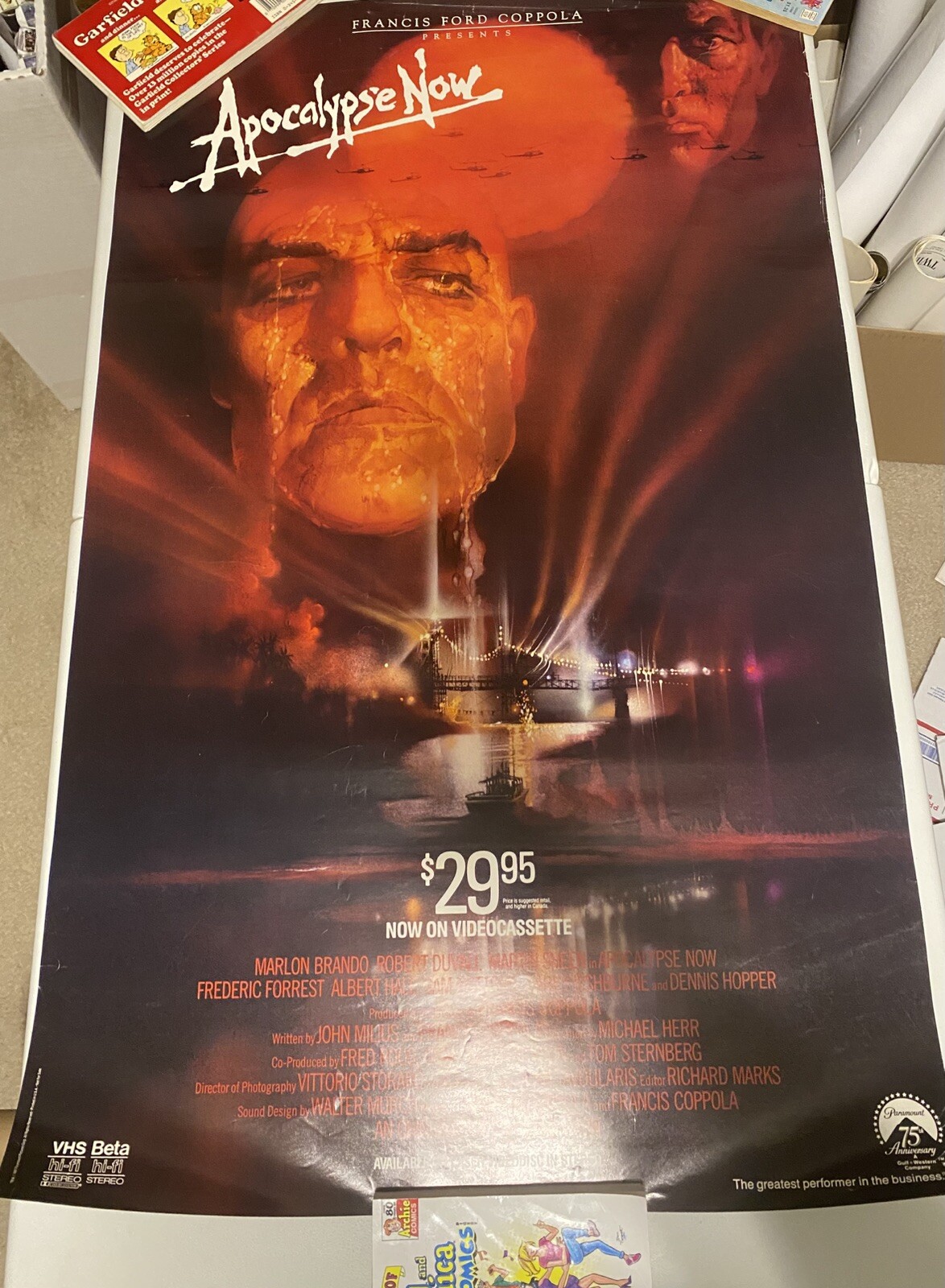 APOCALYPSE NOW Robert Duvall Marlon Brando Vintage WAR CLASSIC Home Movie Poster