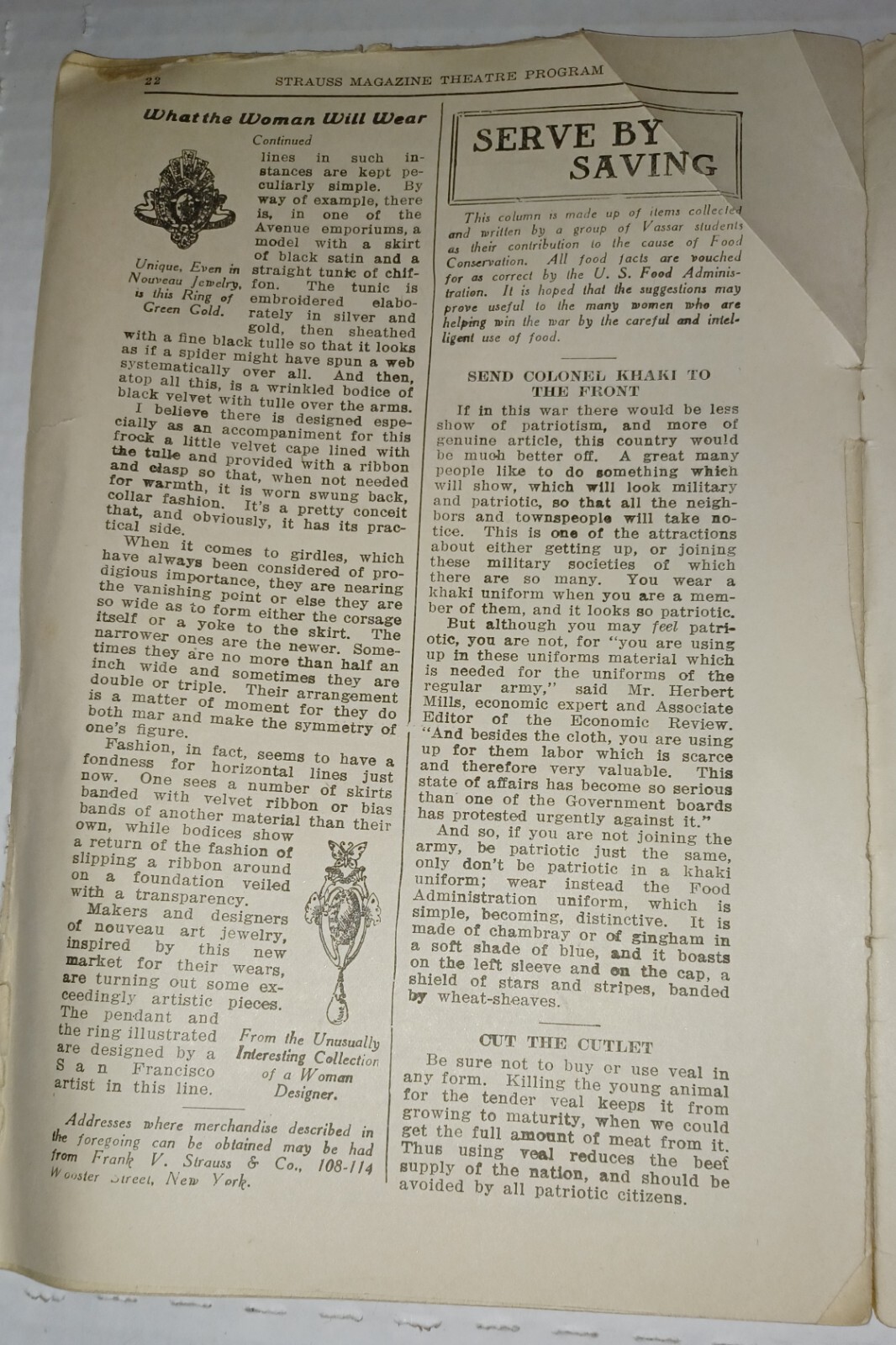 TYRONE POWER CENTURY THEATRE NY Jan 1918 CHU CHIN CHOW Broadway Program-WW1 Era