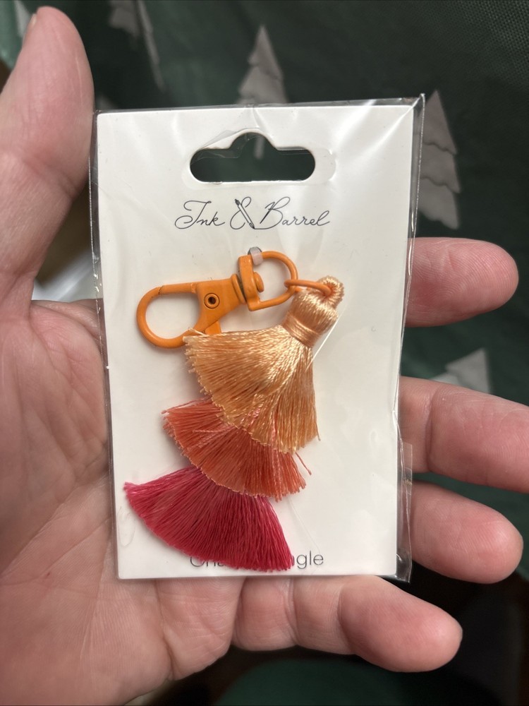 Ink & Barrel Bag Charm Dangle Accessory.