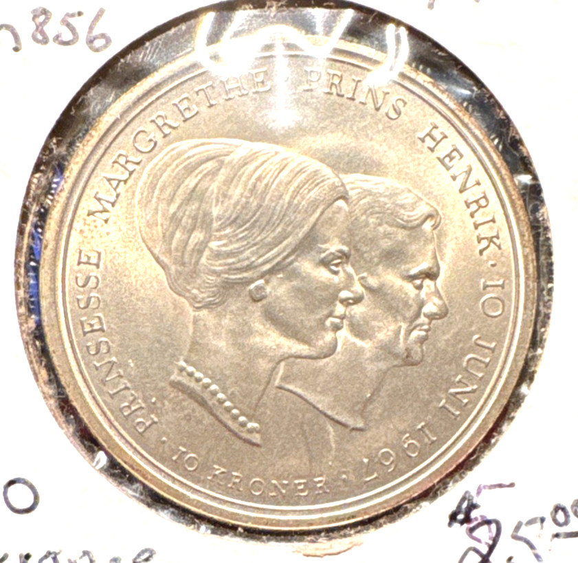 Dwnmark 1967 10 kroner KM 856 BU