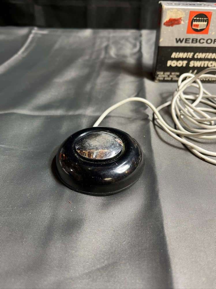 Vintage Webcor Remote Control Foot Switch Model 2981 Microcorder