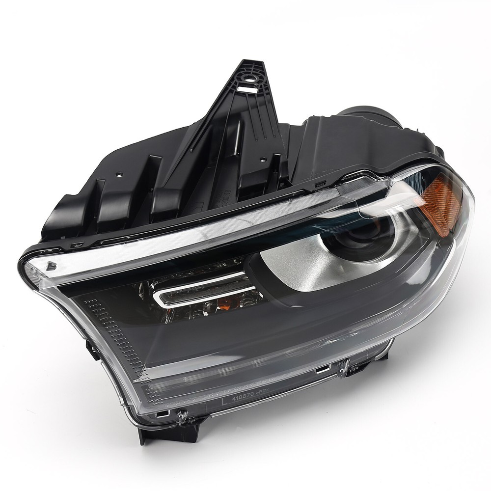 Black Halogen LED DRL Headlight For 2014-2020 Dodge Durango Assembly Driver Side