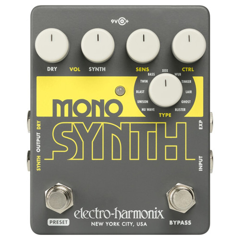 Electro Harmonix Mono Synth Engine Synthesizer Guitar Effects Pedal