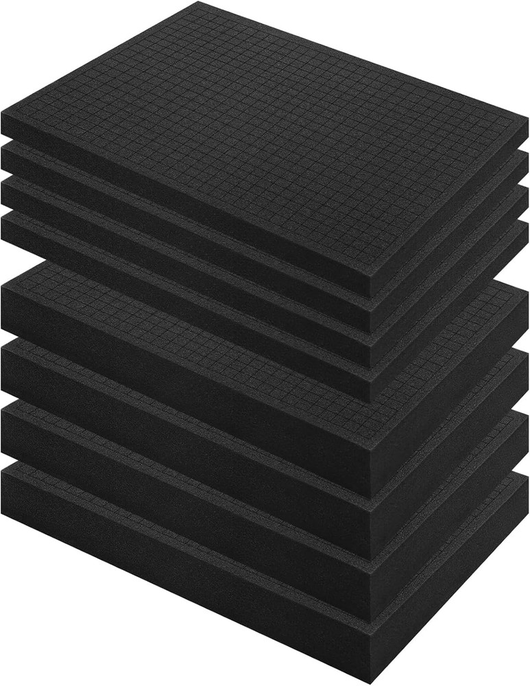 8PCS Pick & Pluck Foam Inserts for Pelican Cases, Board Games & Storage