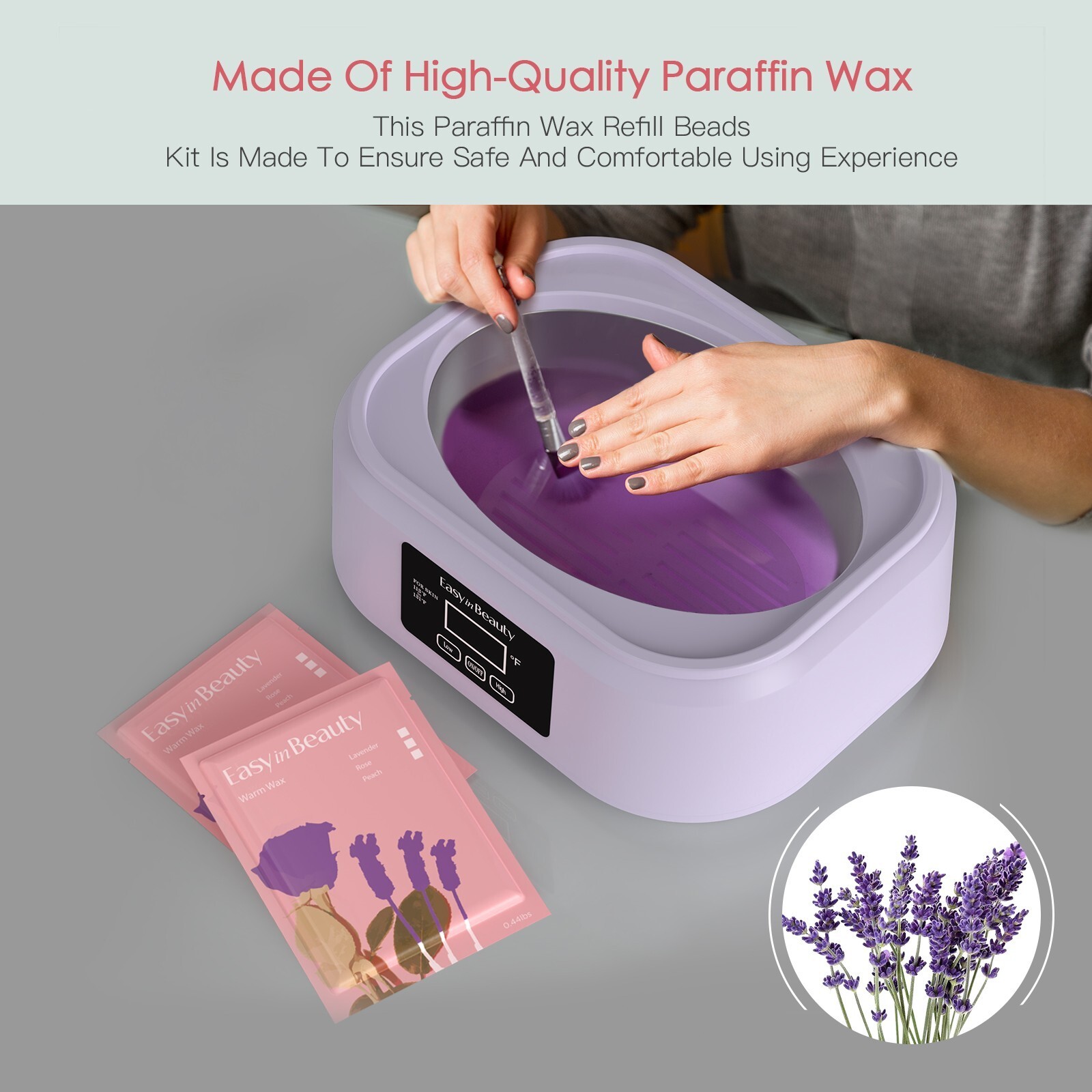 EasyinBeauty For Hands and Feet Paraffin Hot Wax Spa Heating Pot For Smooth Skin