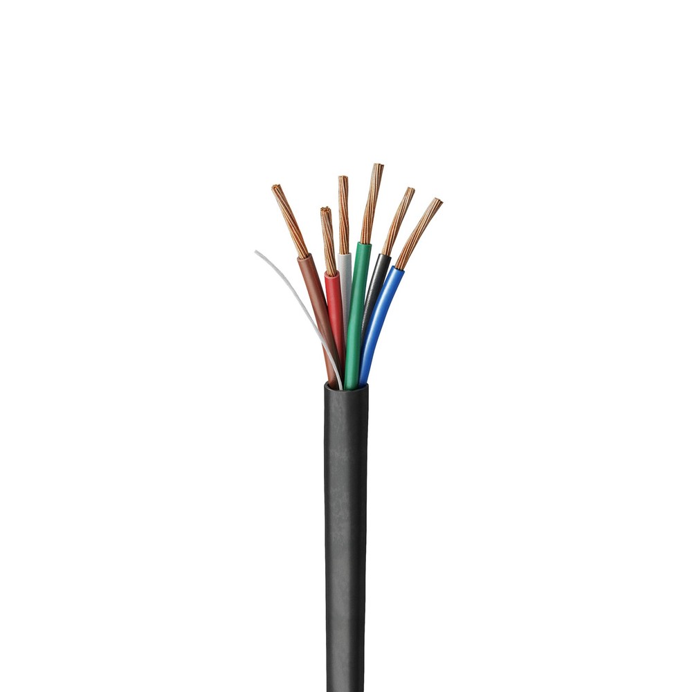 Voltive 18/6 Low Voltage Wire, Plenum CL3P, Black, 500ft