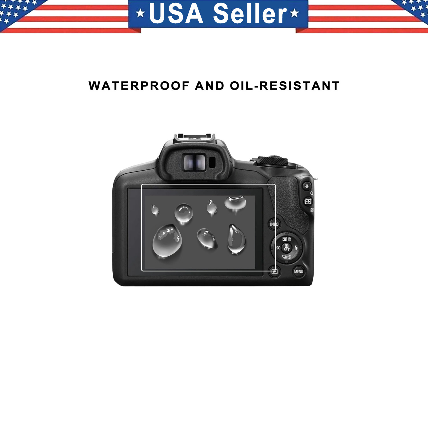 2PK Tempered Glass Protector For Canon EOS R100 Rebel T7 T6 T5 RP/2000D