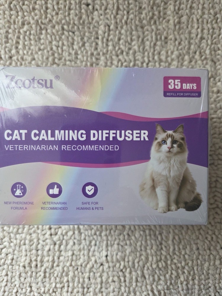 Zcotsu Cat Calming Diffuser Refill Kit- 35 Days Pheromone Formula