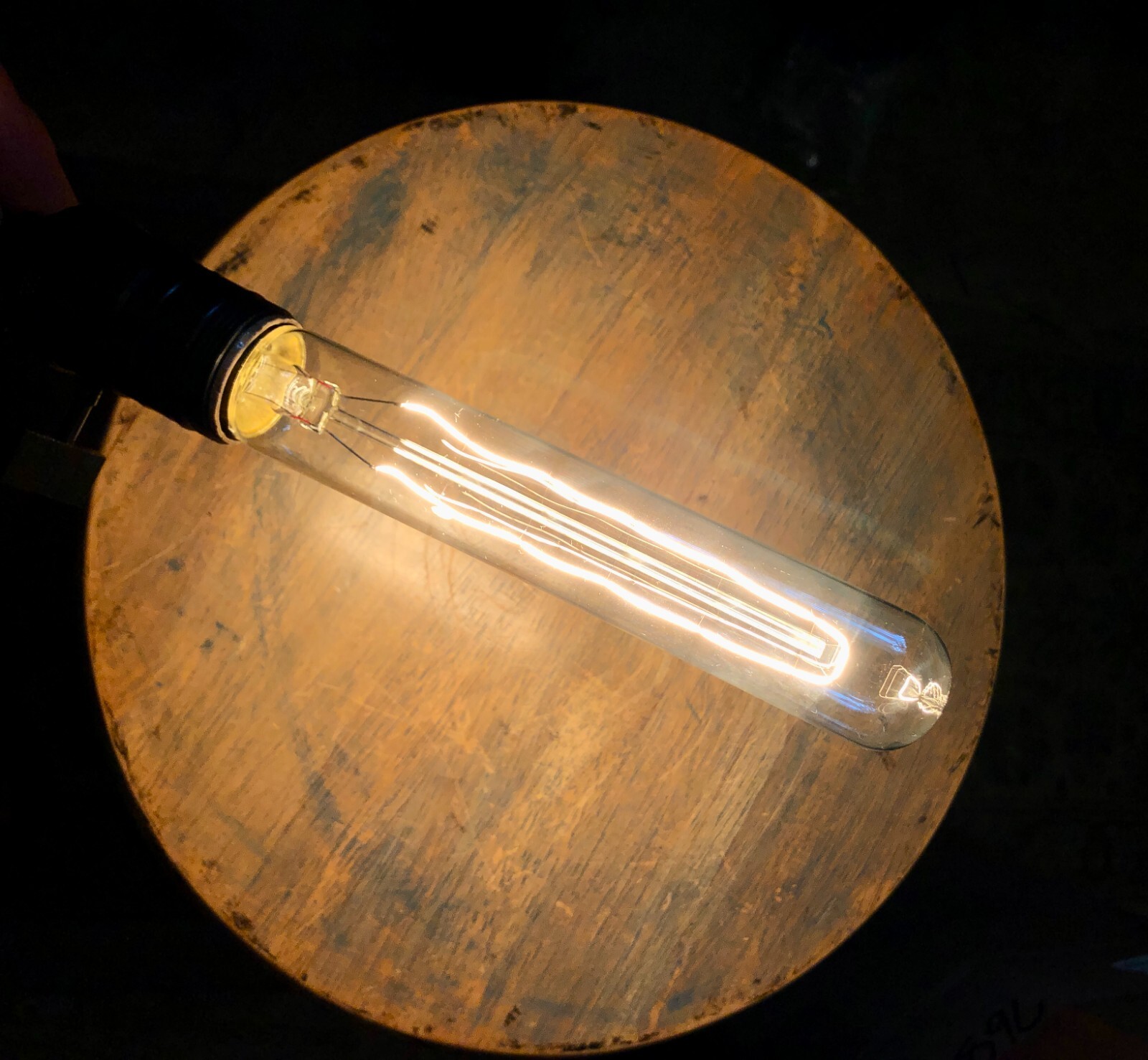 LOT: 4 Long Tubular Light Bulb, 40w Vintage Edison Style Filament Clear Glass T9