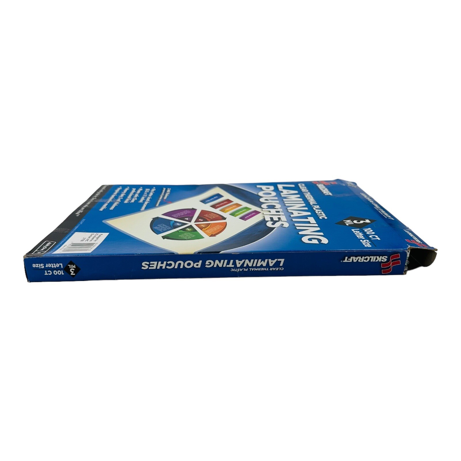 100 Pouches Skilcraft 3 Mil Thermal Laminating Pouches Letter Size Clear