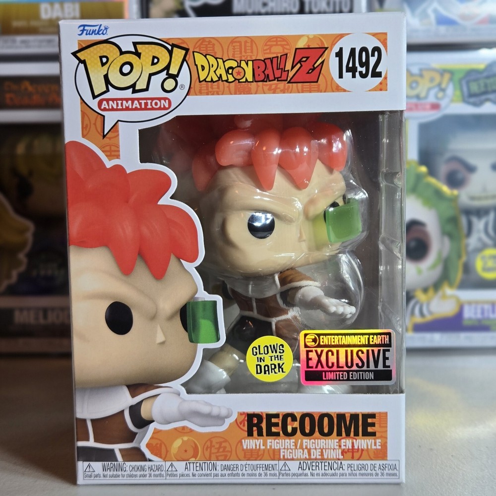Funko Pop! DBZ - Recoome (GITD) EE Exclusive #1492 And Pop Protector