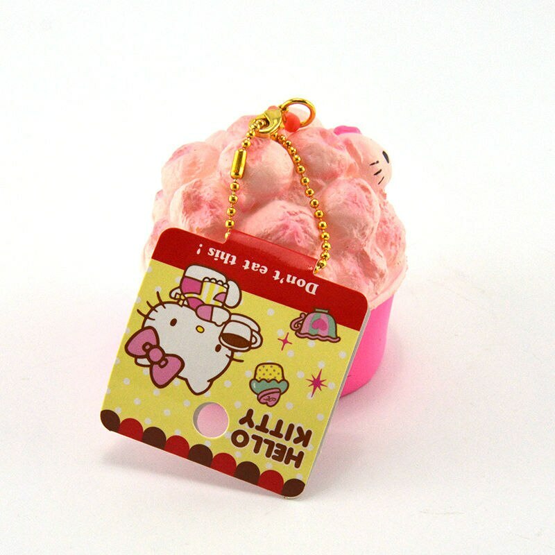 RARE* HELLO KITTY Strawberry Pop squishy with tag