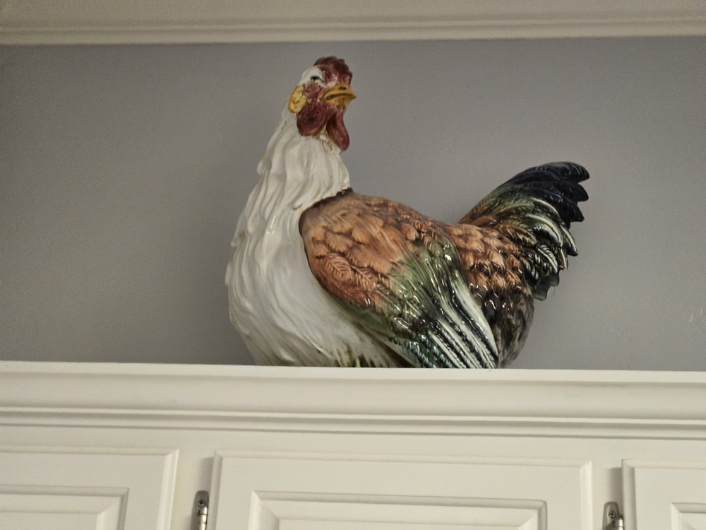ceramic roosters large Plus Two Prints.