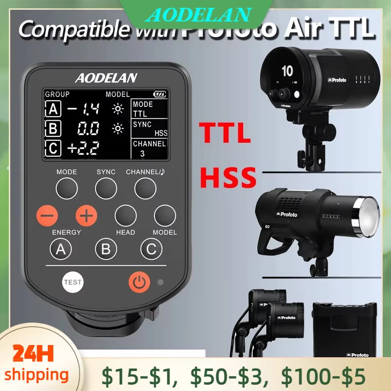 Updated E7/ E2/ E4 Wireless Flash Trigger Work with Profoto A1 A2 B2 B20 D2 Cano